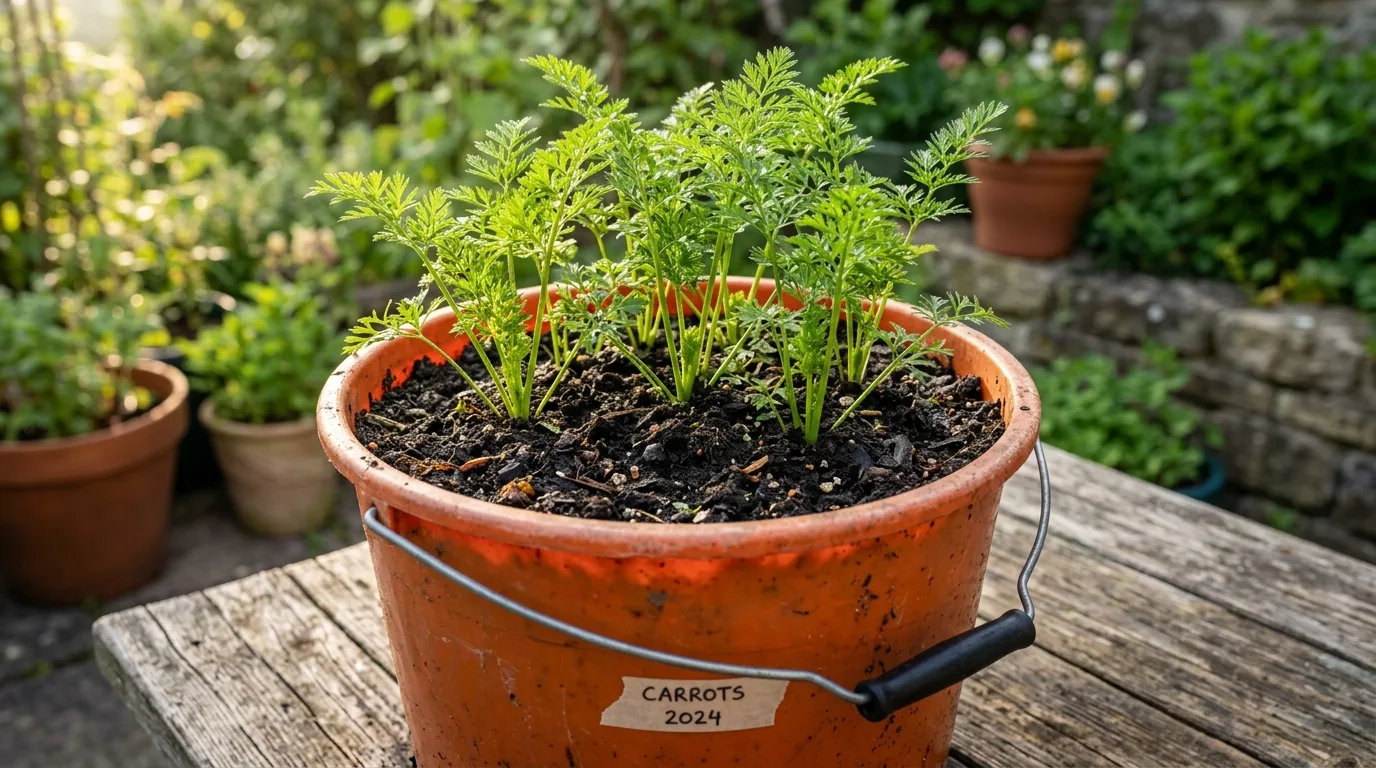 Carrots in a Bucket